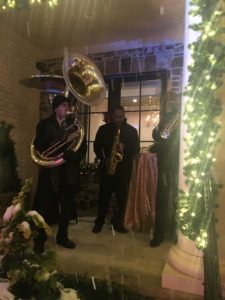 Phat Katz Brass Band playing Holiday Music (in the snow!)