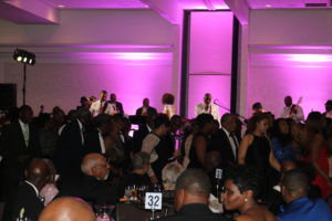 We recommend using a 7 to 10 piece band (like our Infinity Show Band) for venues with a lot of space and a big stage a dance floor!
