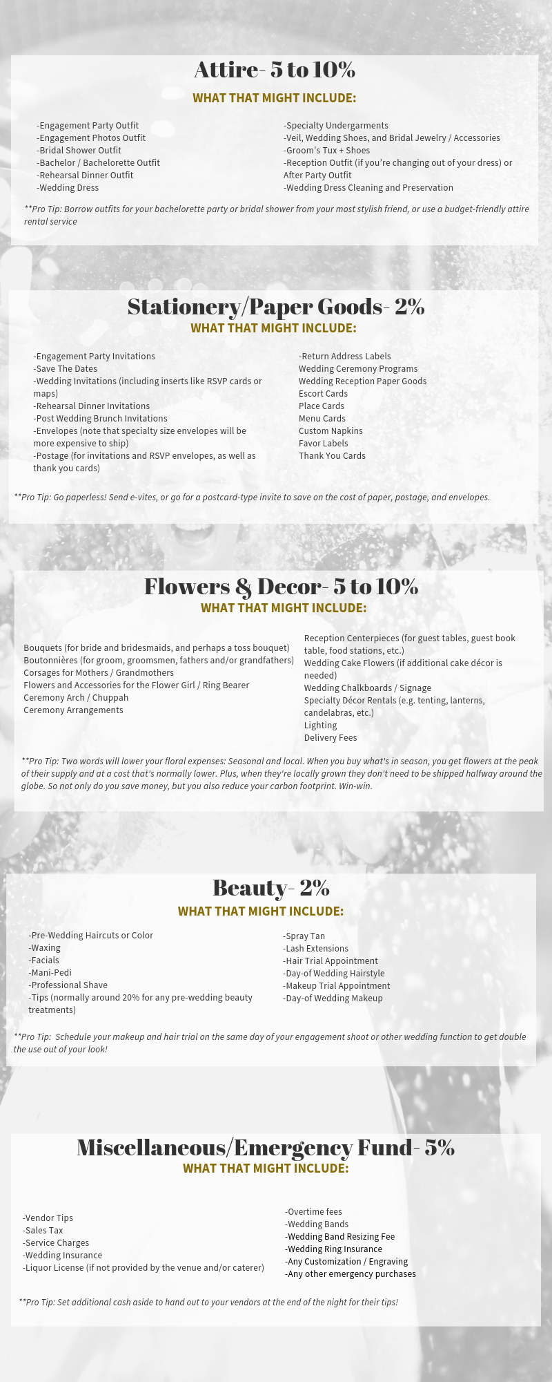 The Ultimate Wedding Budget Guide Page 2